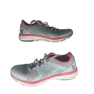 Under Armour Charged Lightning Womens Running Shoes Grey Pink Size 9.5